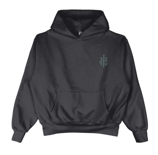 Embroidered Hoodie w/ Green Logo