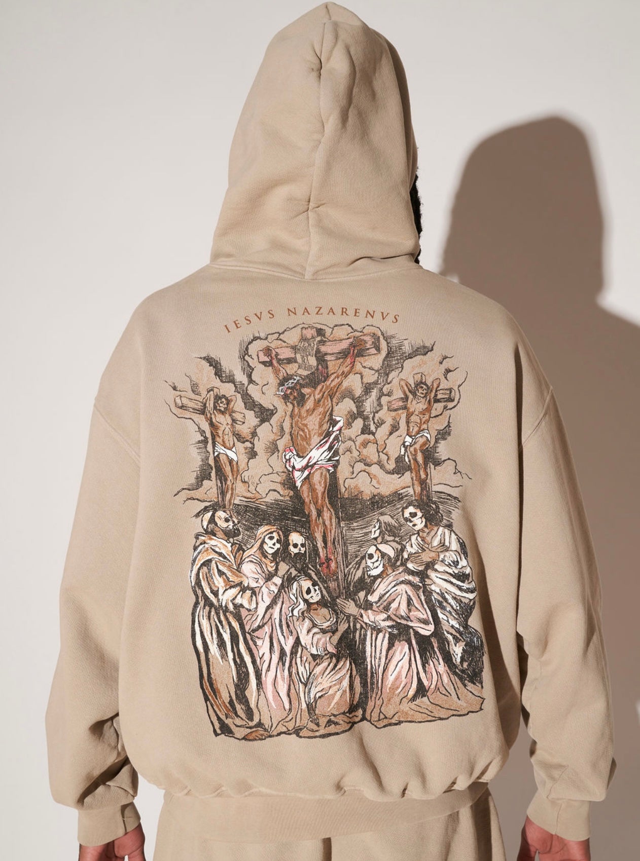 Sudadera con capucha con la pieza de Jesús