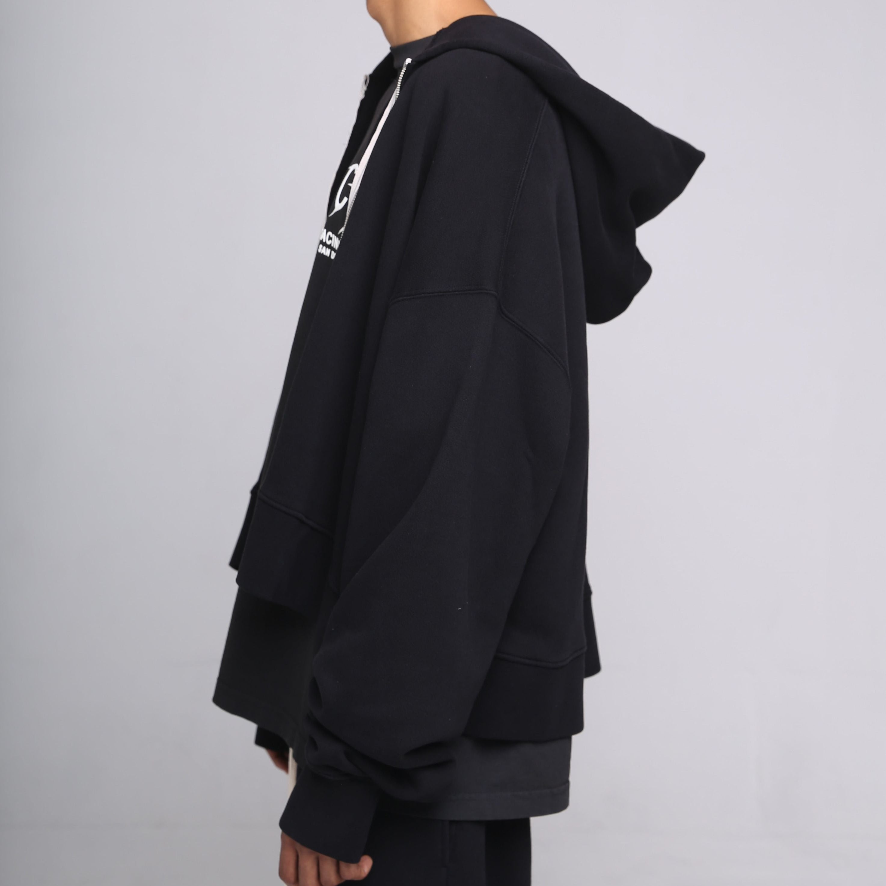 Cropped Full Zip Hoodie