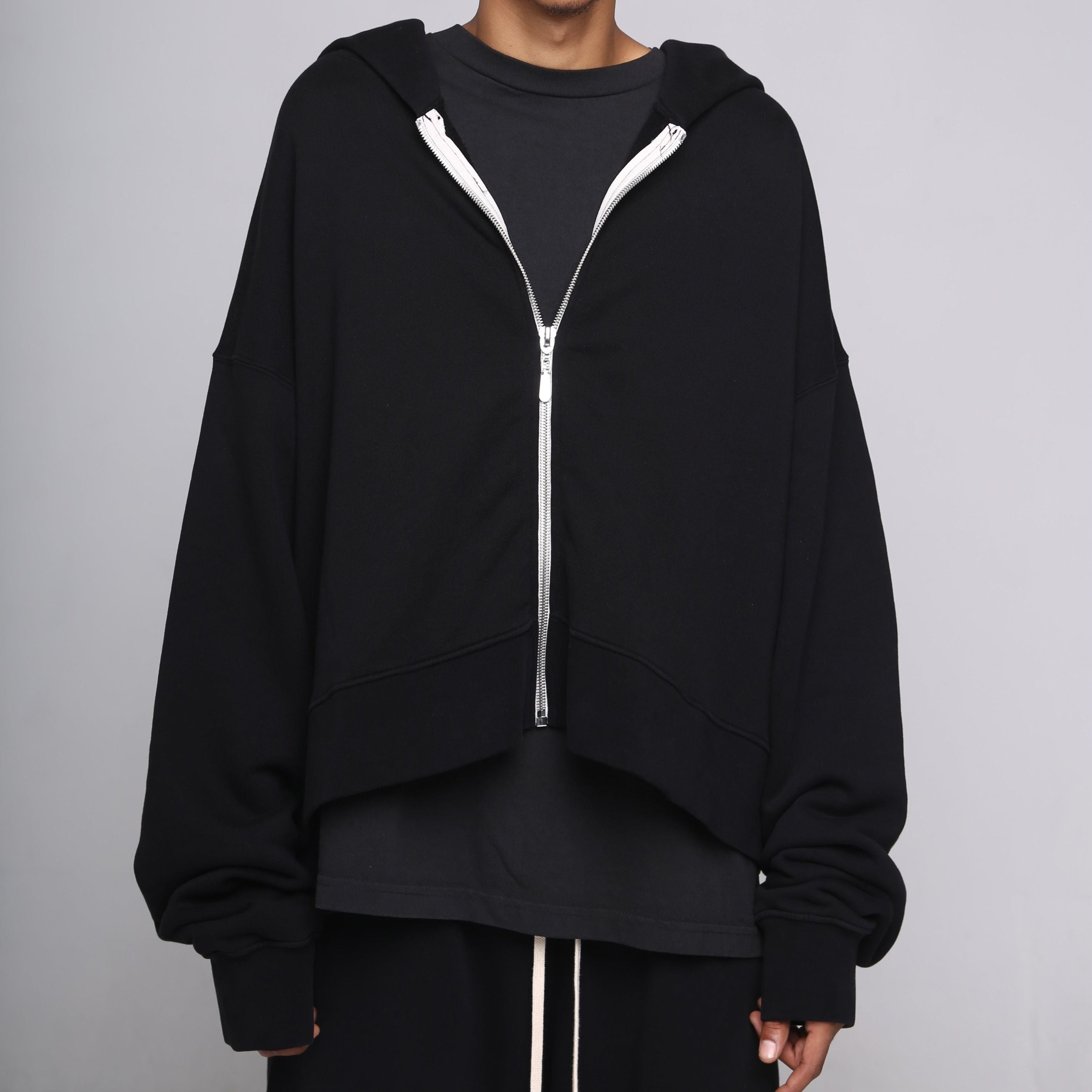 Cropped Full Zip Hoodie