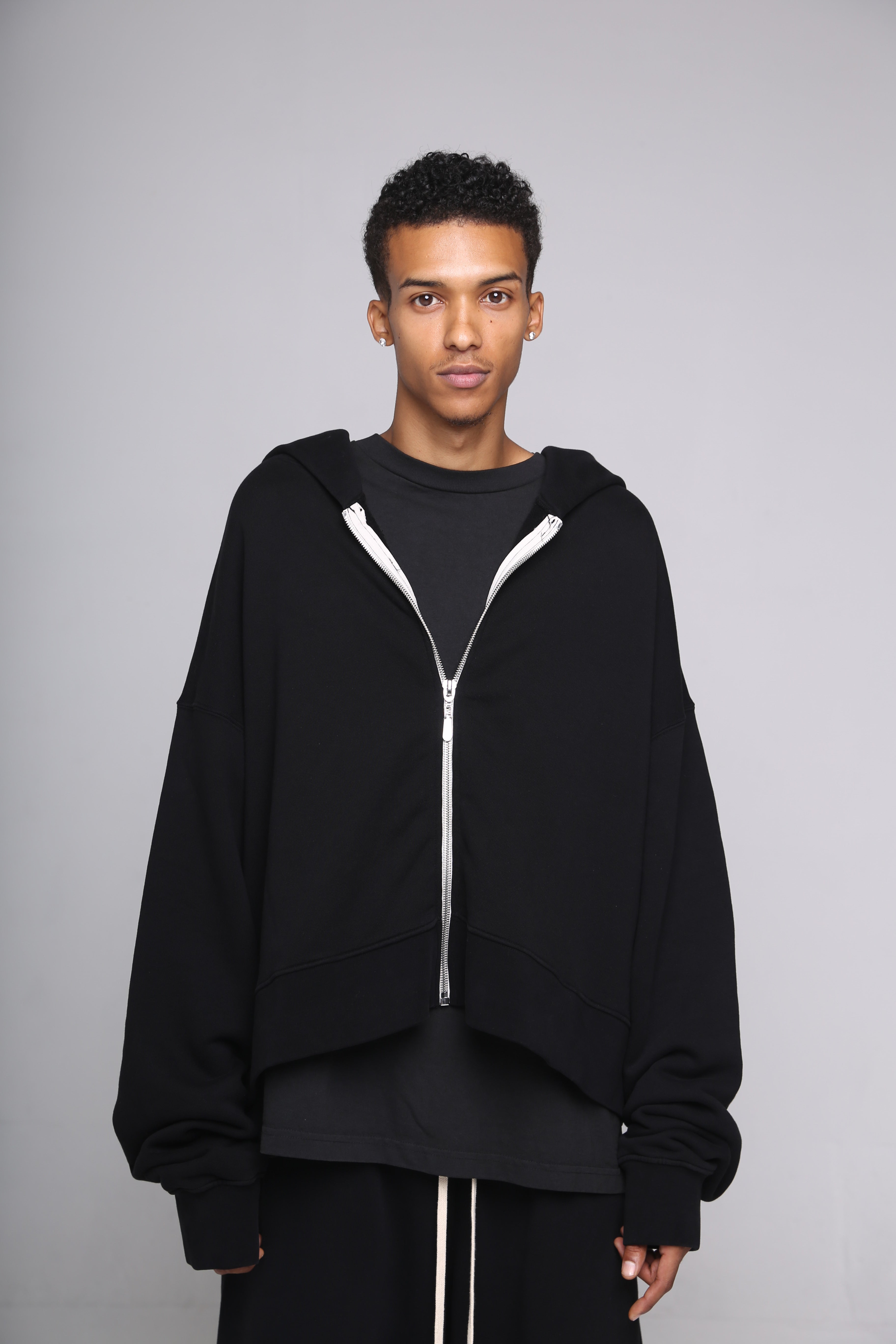 Cropped Full Zip Hoodie