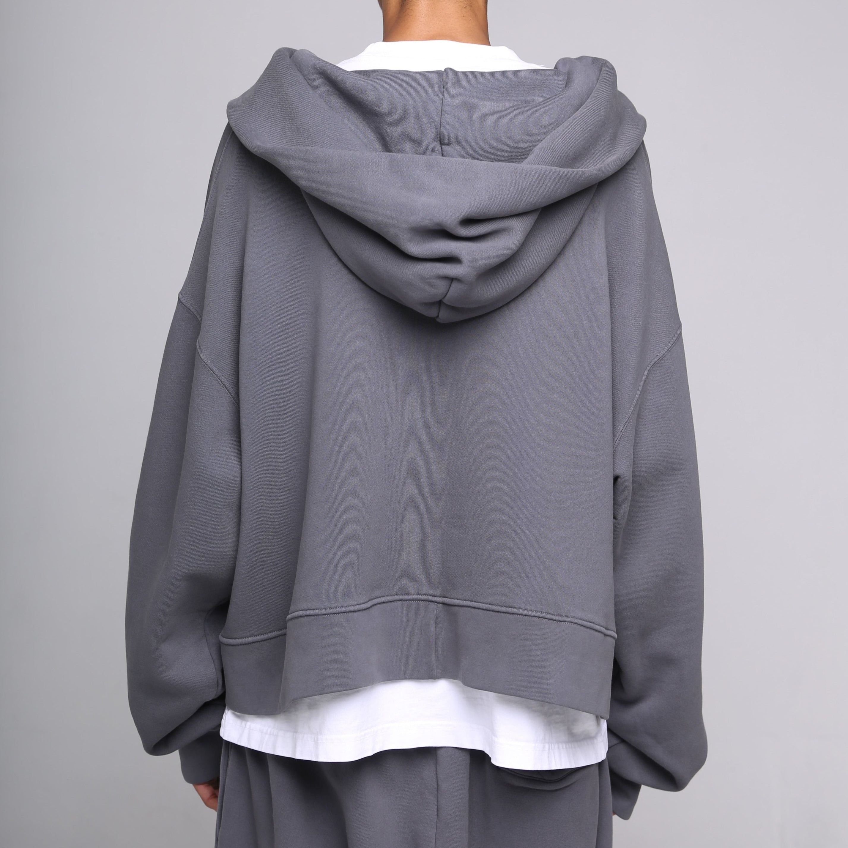 Cropped Full Zip Hoodie