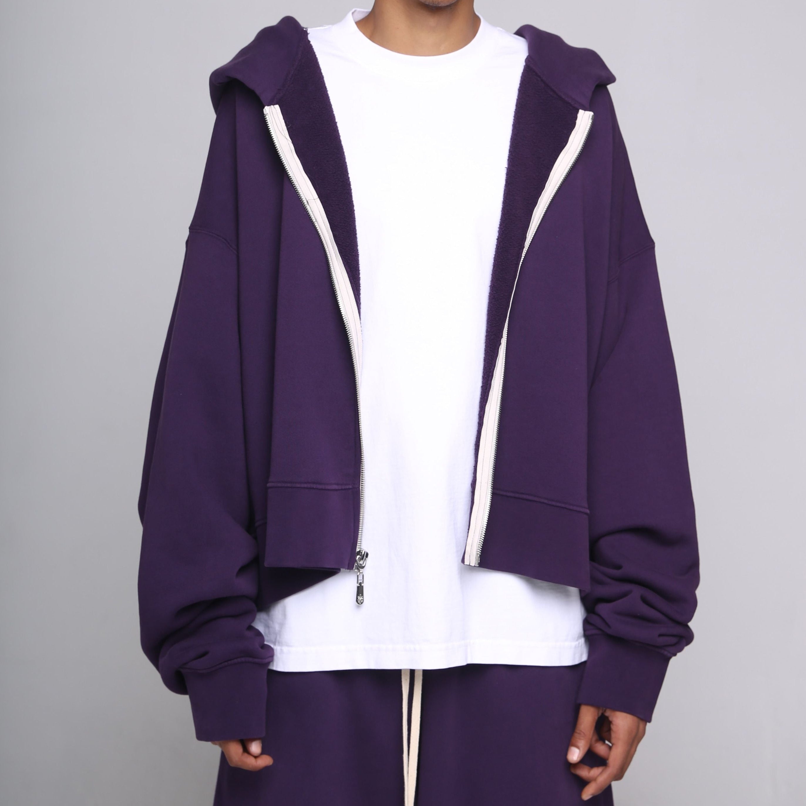 Cropped Full Zip Hoodie