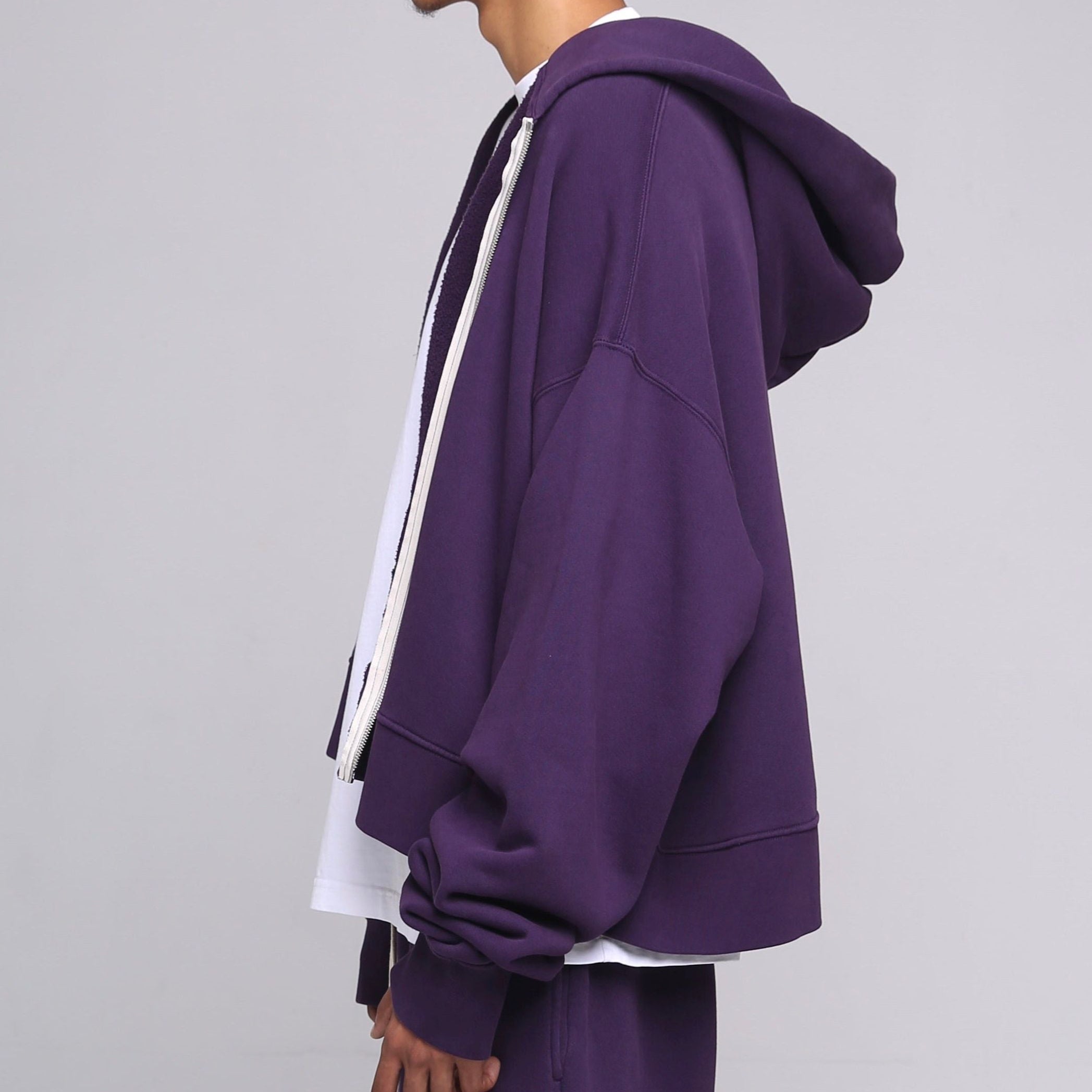 Cropped Full Zip Hoodie
