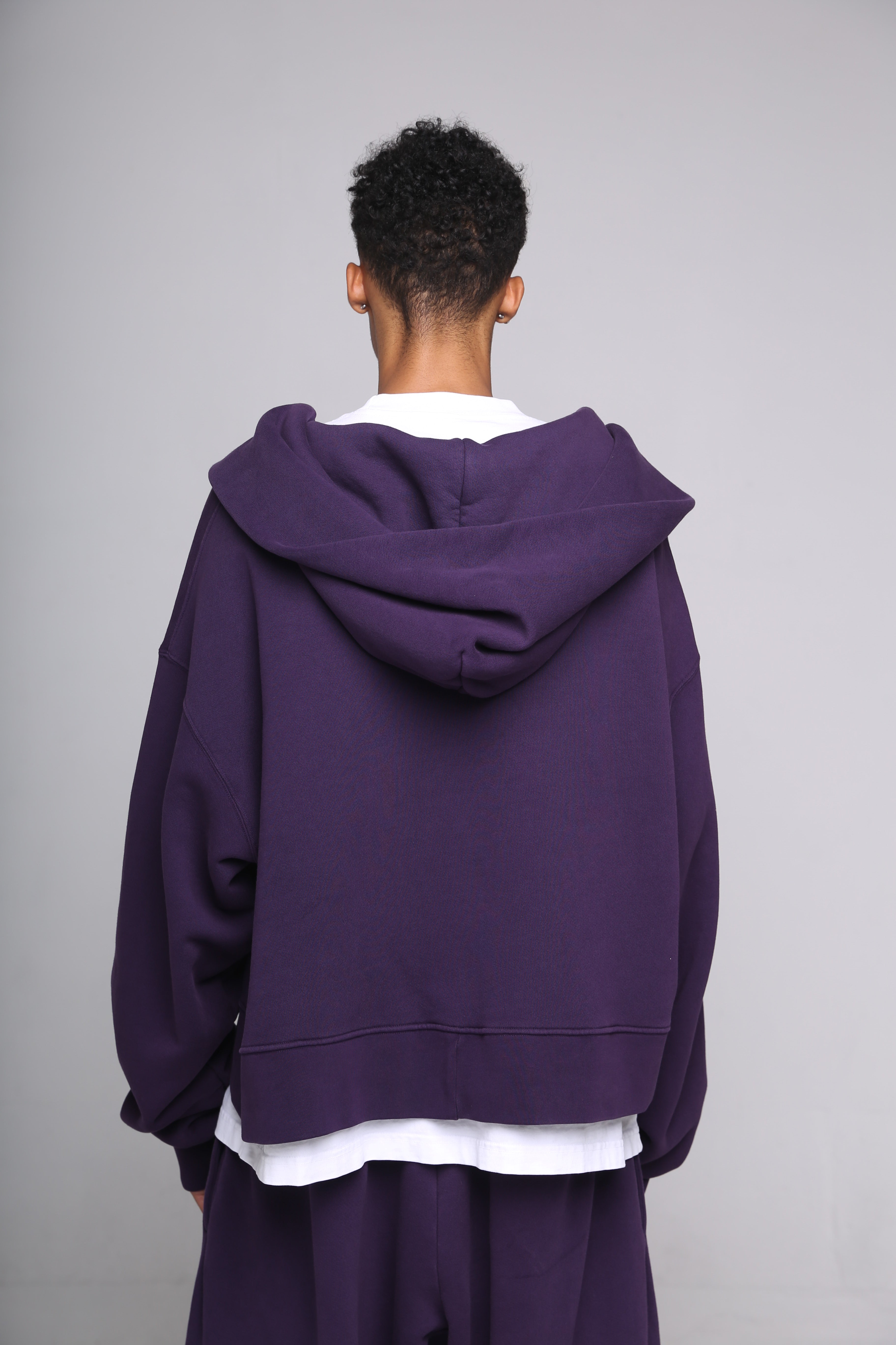 Cropped Full Zip Hoodie